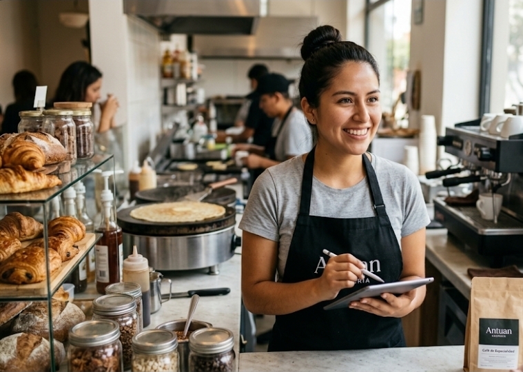 Atención al cliente Antuan creperia